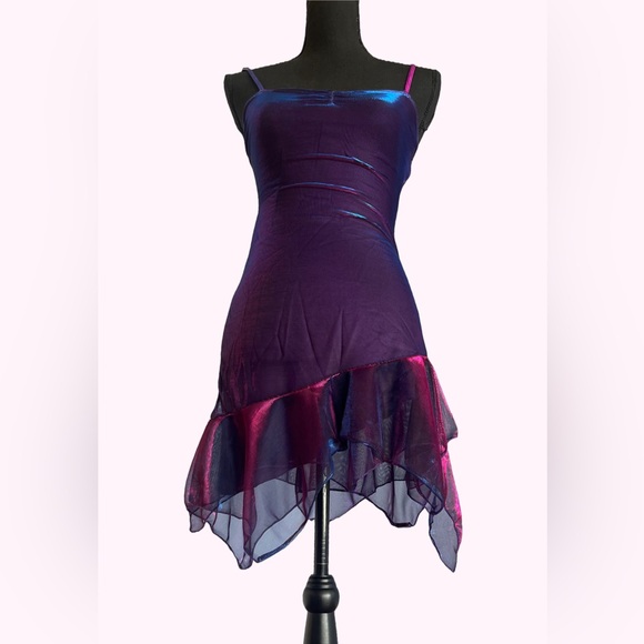 The Grave Girls / Dolls Kill Iridescent Dress with Shrug - Picture 6 of 9